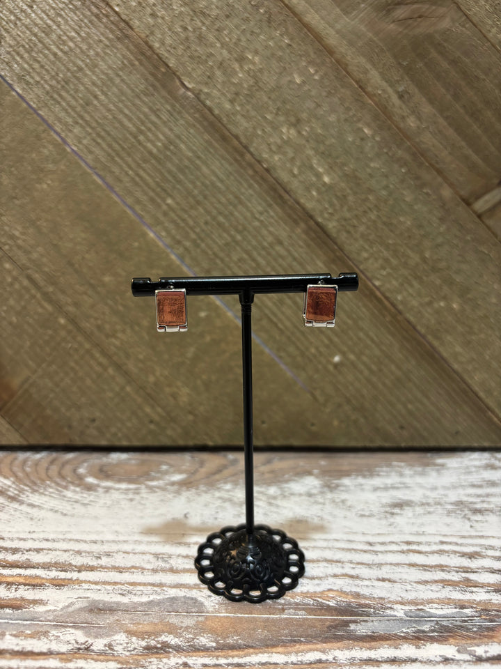 Square Huggie Earrings
