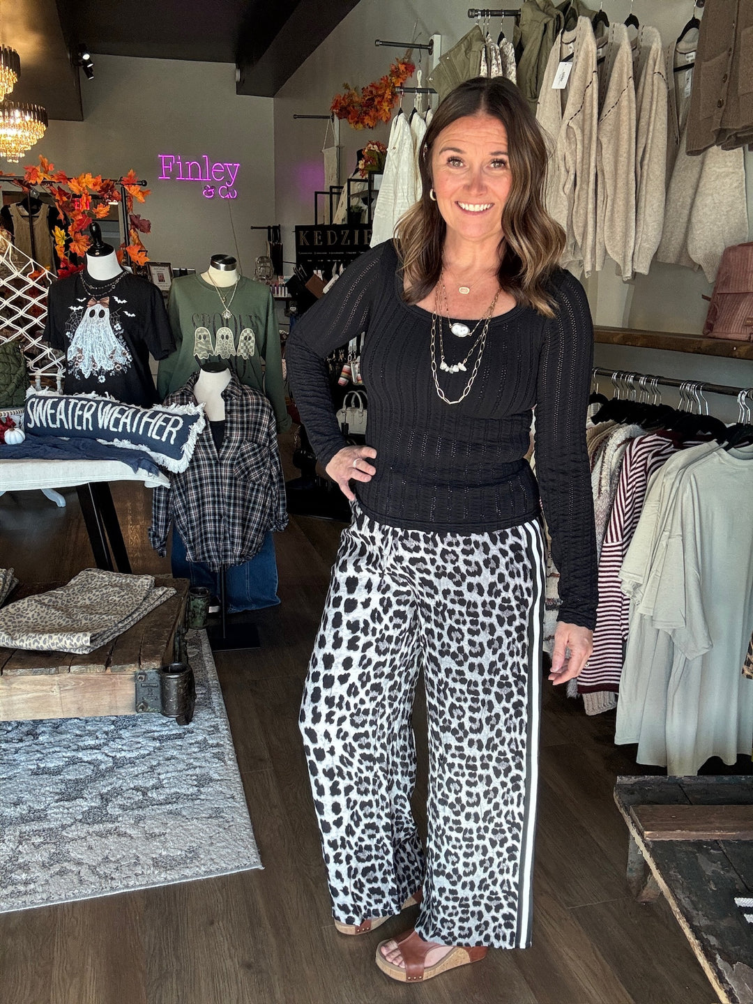 Wild Nights Leopard Pants