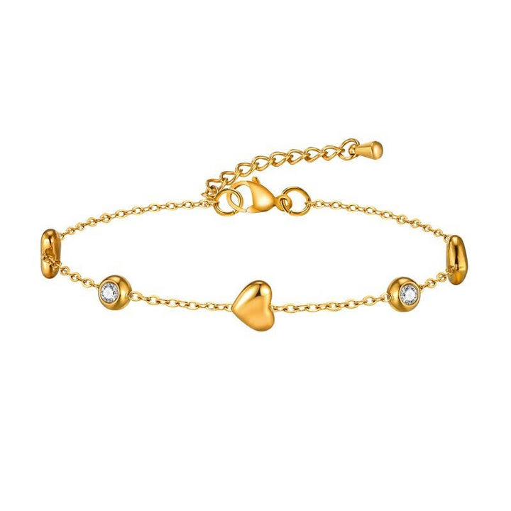 Gold Heart Bracelet