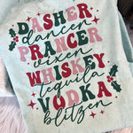 Dasher, Dancer Christmas Tee