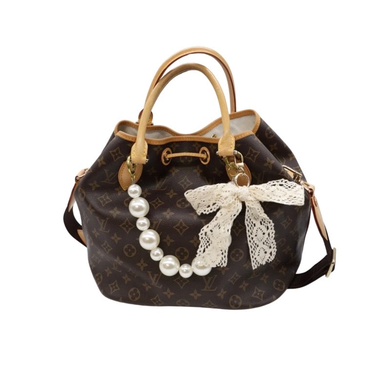 Lace Bow Bag Charm