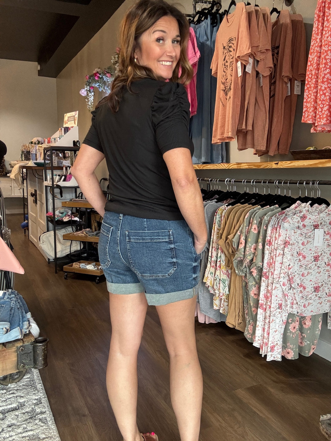 Judy Blue Drawstring Denim Shorts