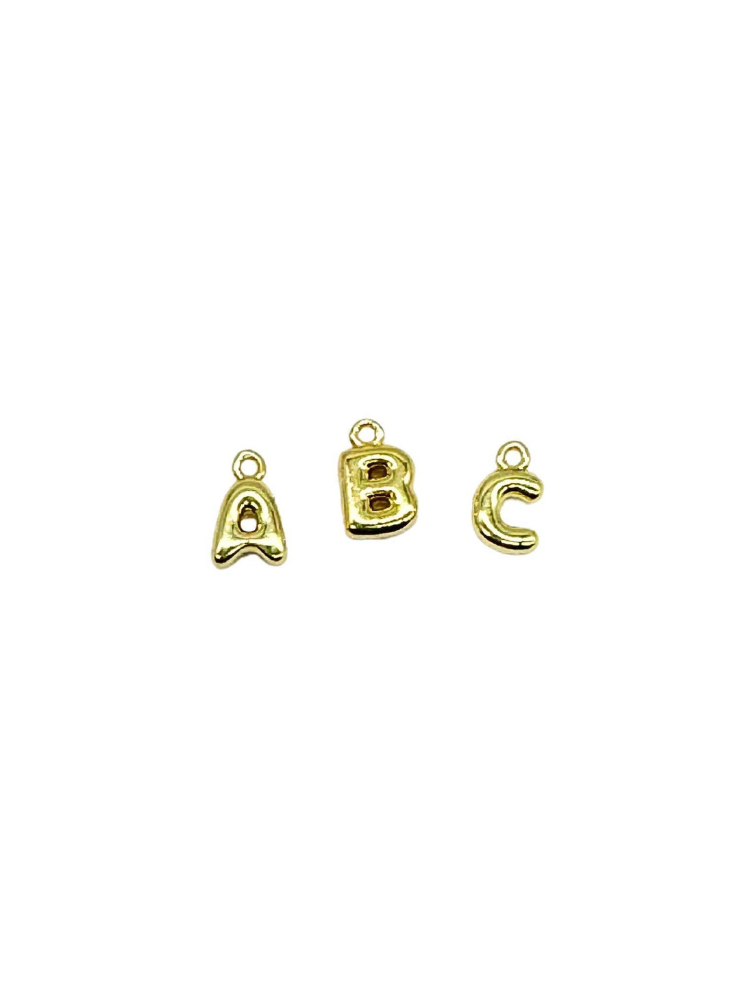 18K Gold Bubble Letters - Wholesale Alphabet