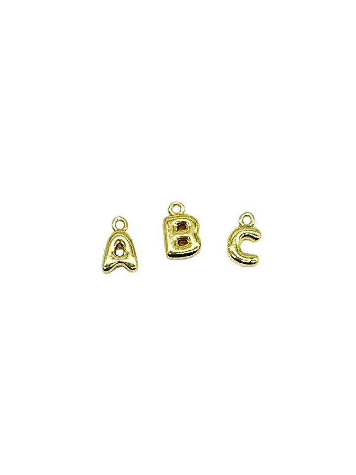 18K Gold Bubble Letters - Wholesale Alphabet