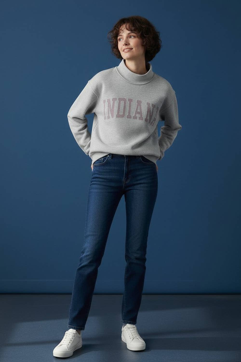 IT2594E-INDIANA1 | 'INDIANA' Stripe Embroidered Sweatshirt