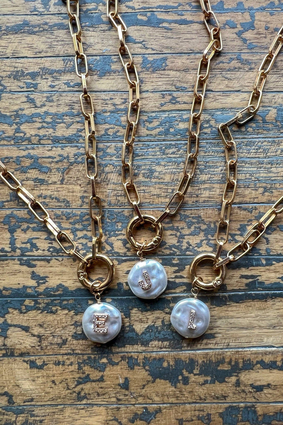 Pearl Initial Pendant Necklace