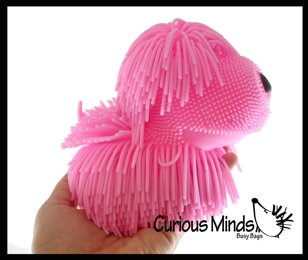 Shaggy Mop Dog Puffer Ball Squishies