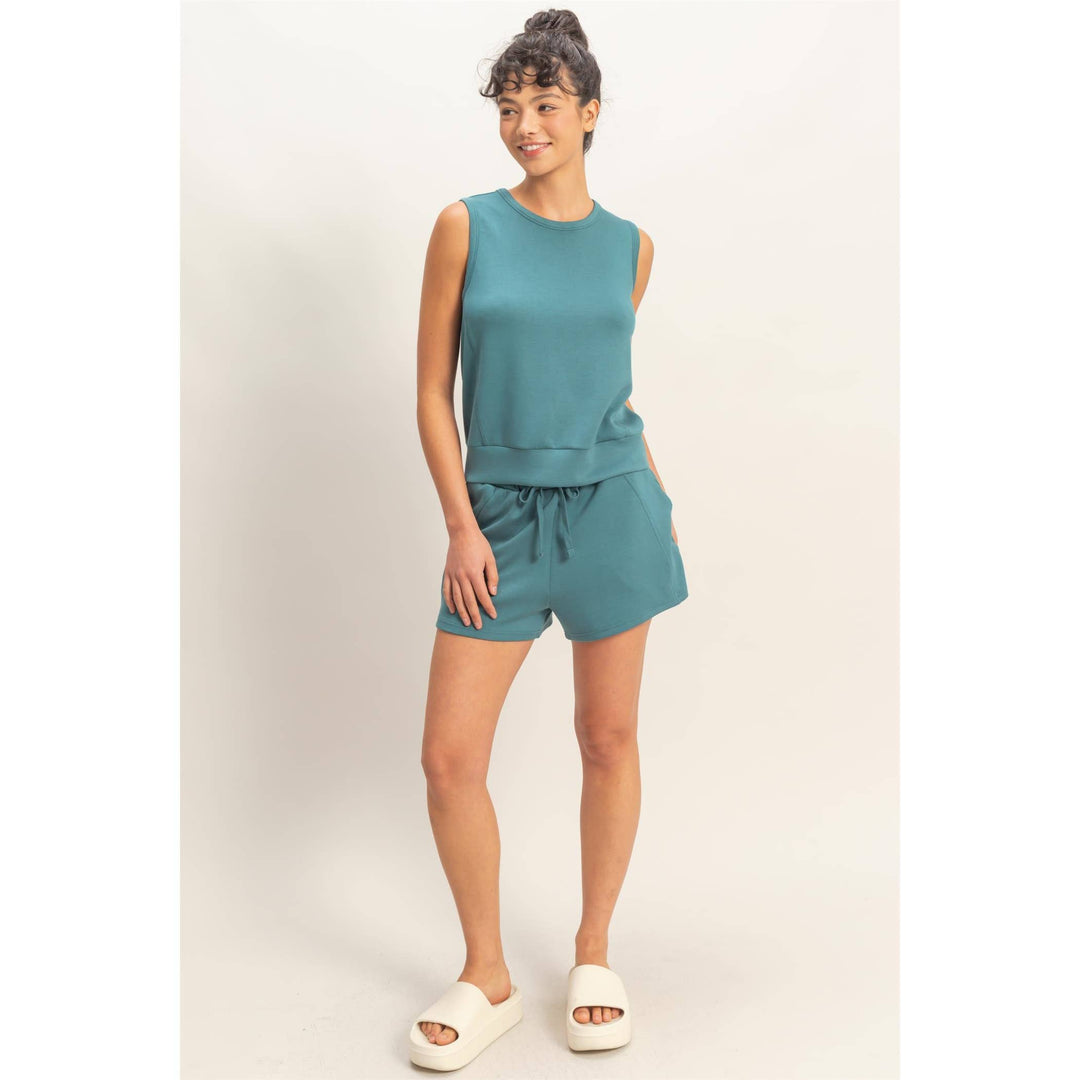 Drawstring Waist Shorts