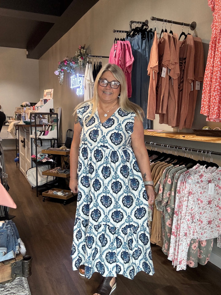 Floral Print Maxi Dress