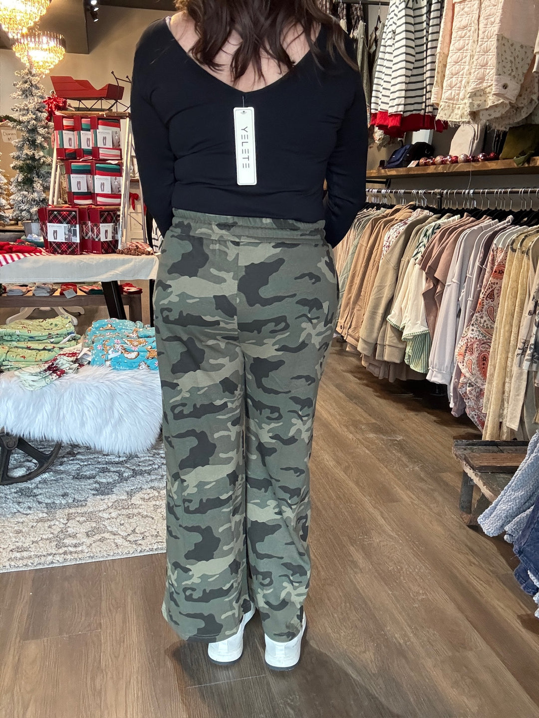 Camo Wide Leg Pants