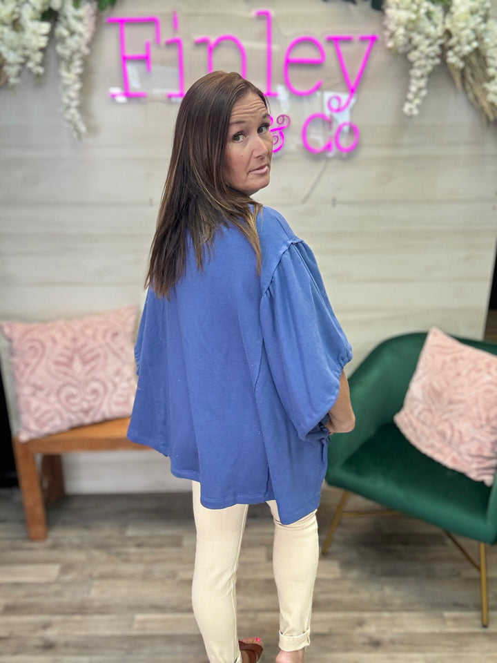 Drawstring Sleeve Top