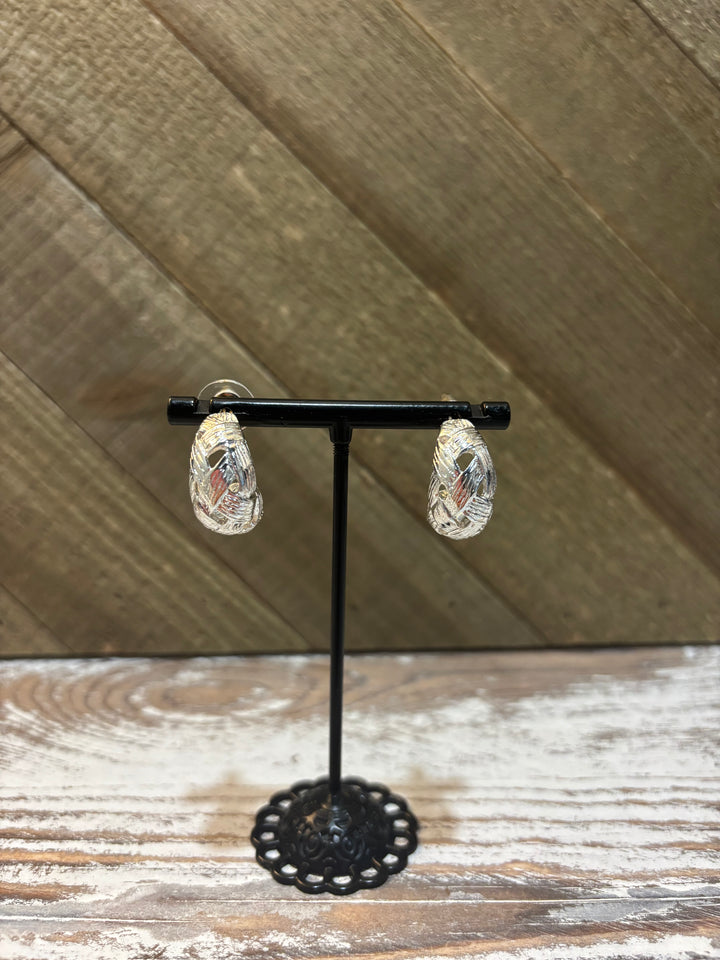 Silver Weave Earrings