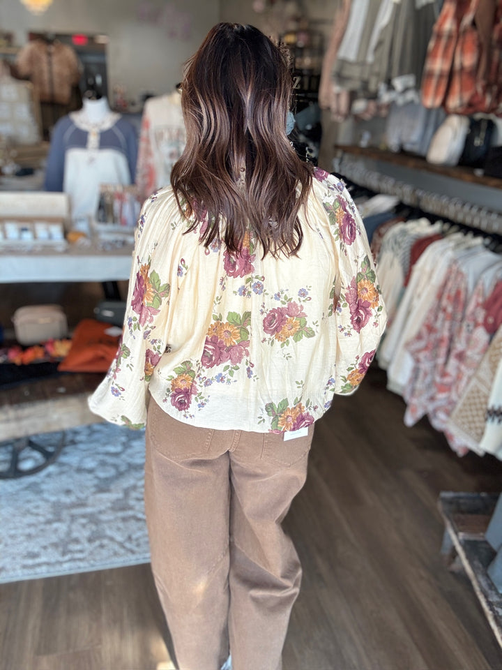 Floral Bubble Top