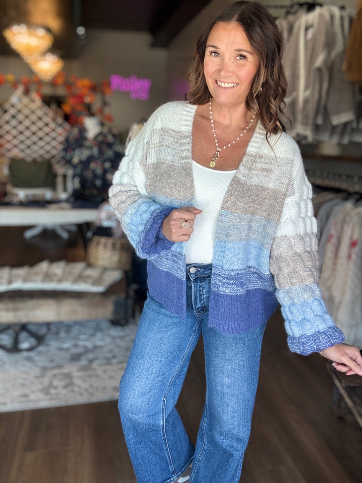 Cool Nights Ombre Cardigan