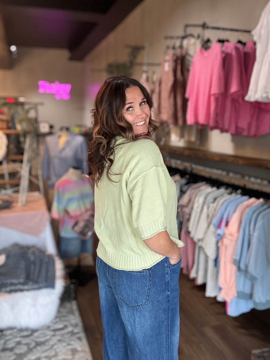 Spring Comfort Knit Cardigan Top