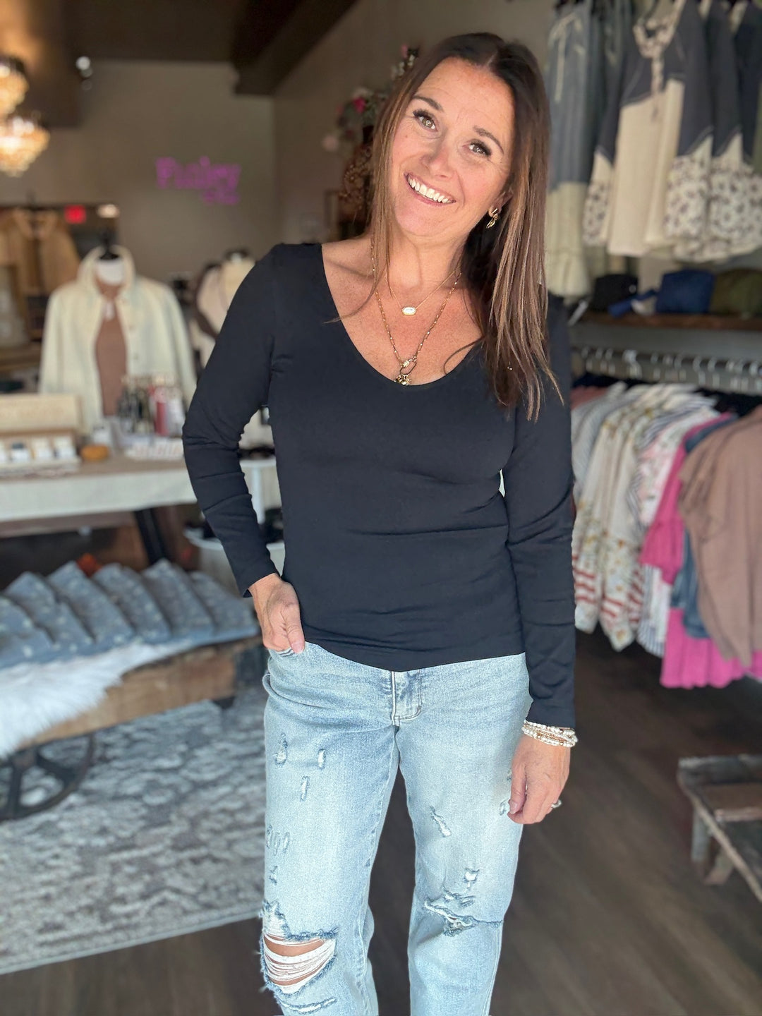 Seamless Reversible Long Sleeve