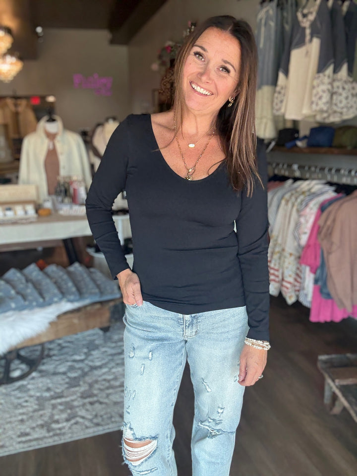 Seamless Reversible Long Sleeve