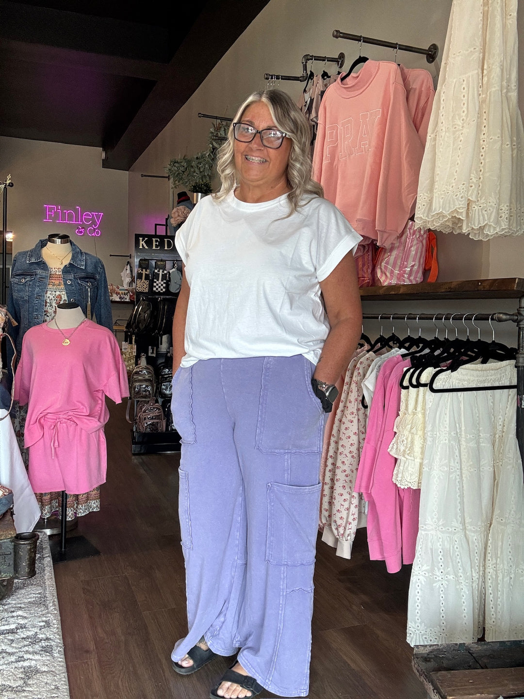Summer Comfort Wide Leg Cargo Pants