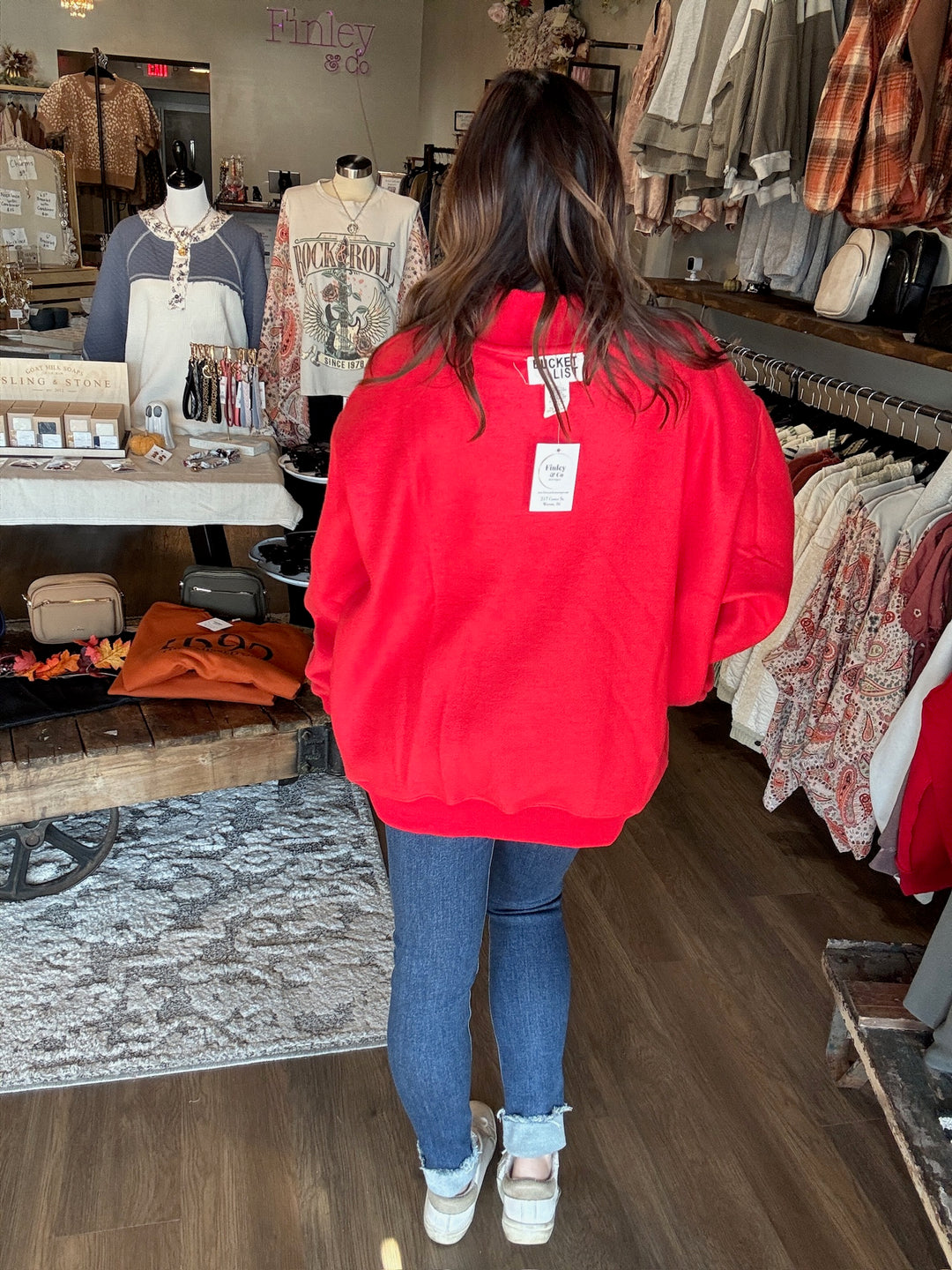 Indiana Red Reversible Sweatshirt