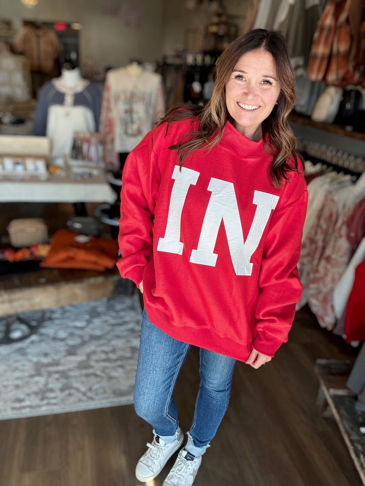 Indiana Red Reversible Sweatshirt