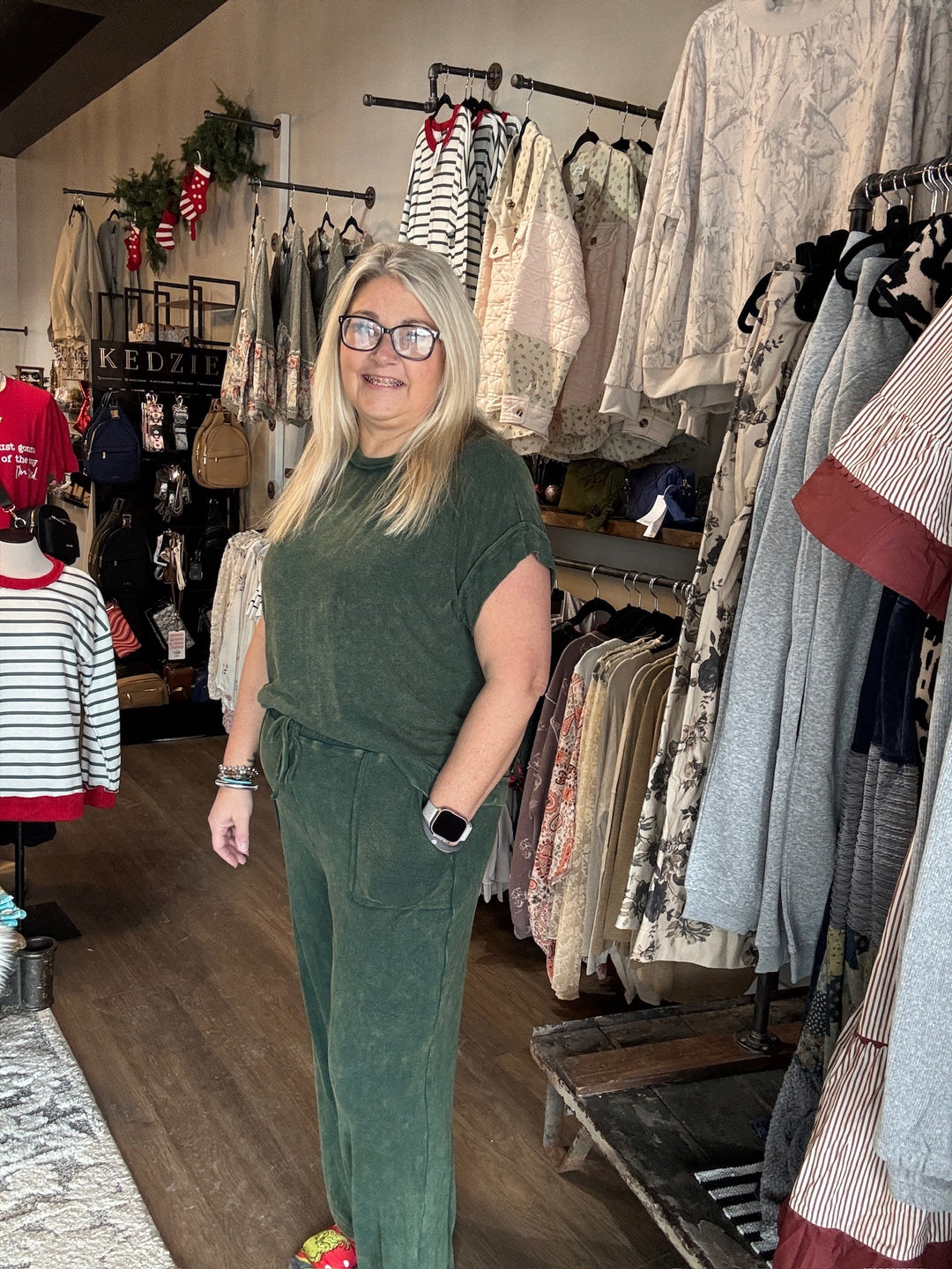 Mineral Wash Ribbed Lounge Set