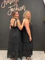 Black Tiered Maxi Dress
