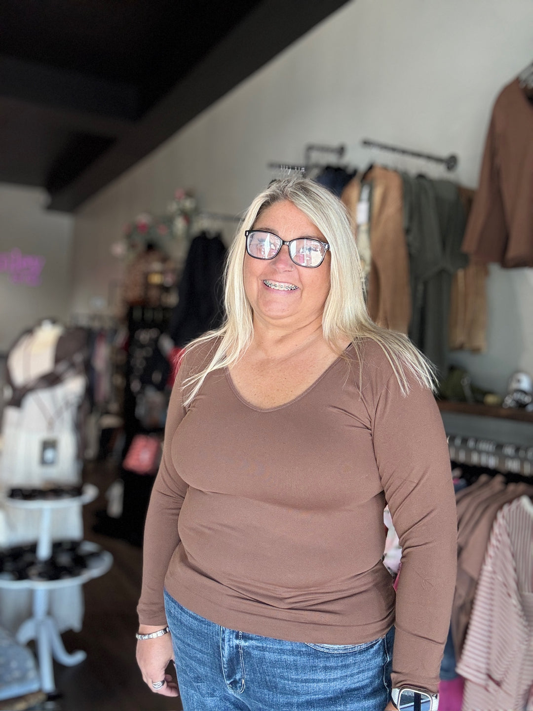 Seamless Reversible Long Sleeve