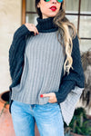 Colourblock Turtleneck Sweater