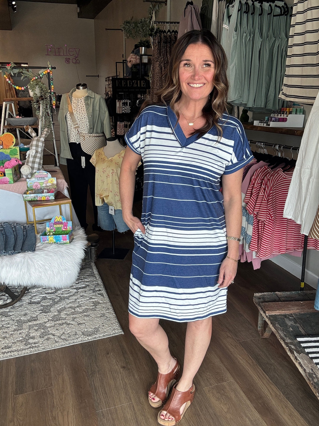 Stripe Mini Dress