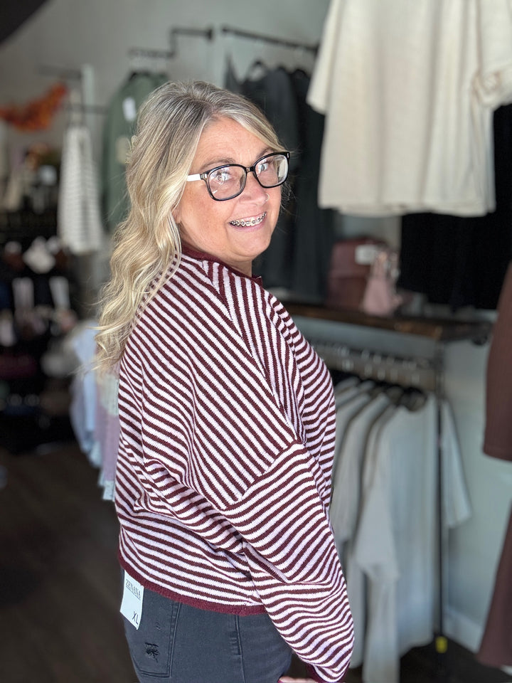 Cozy Comfy Striped Cardigan