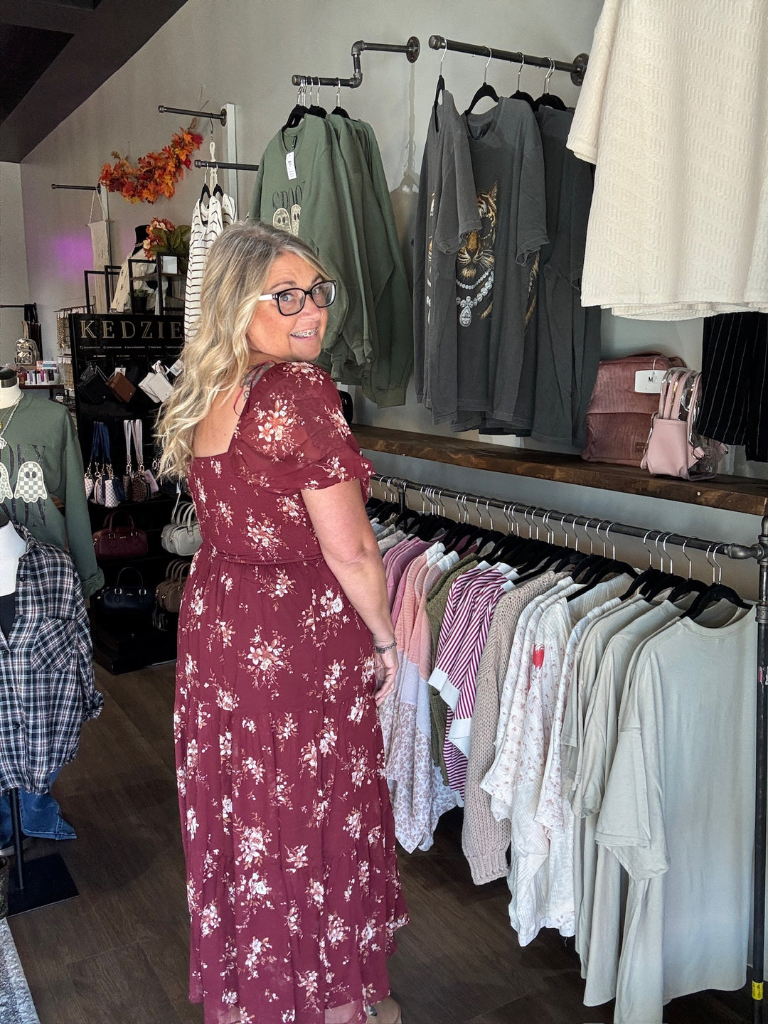 Sweet September Floral Midi Dress