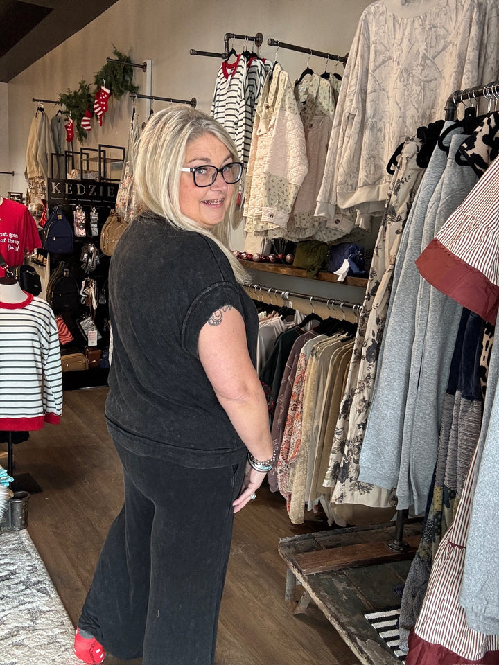 Mineral Wash Ribbed Lounge Set