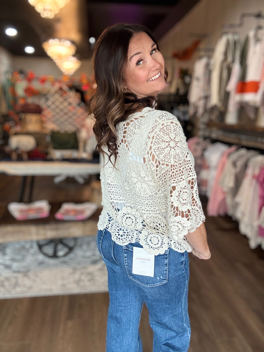 Golden Grove Crochet Top