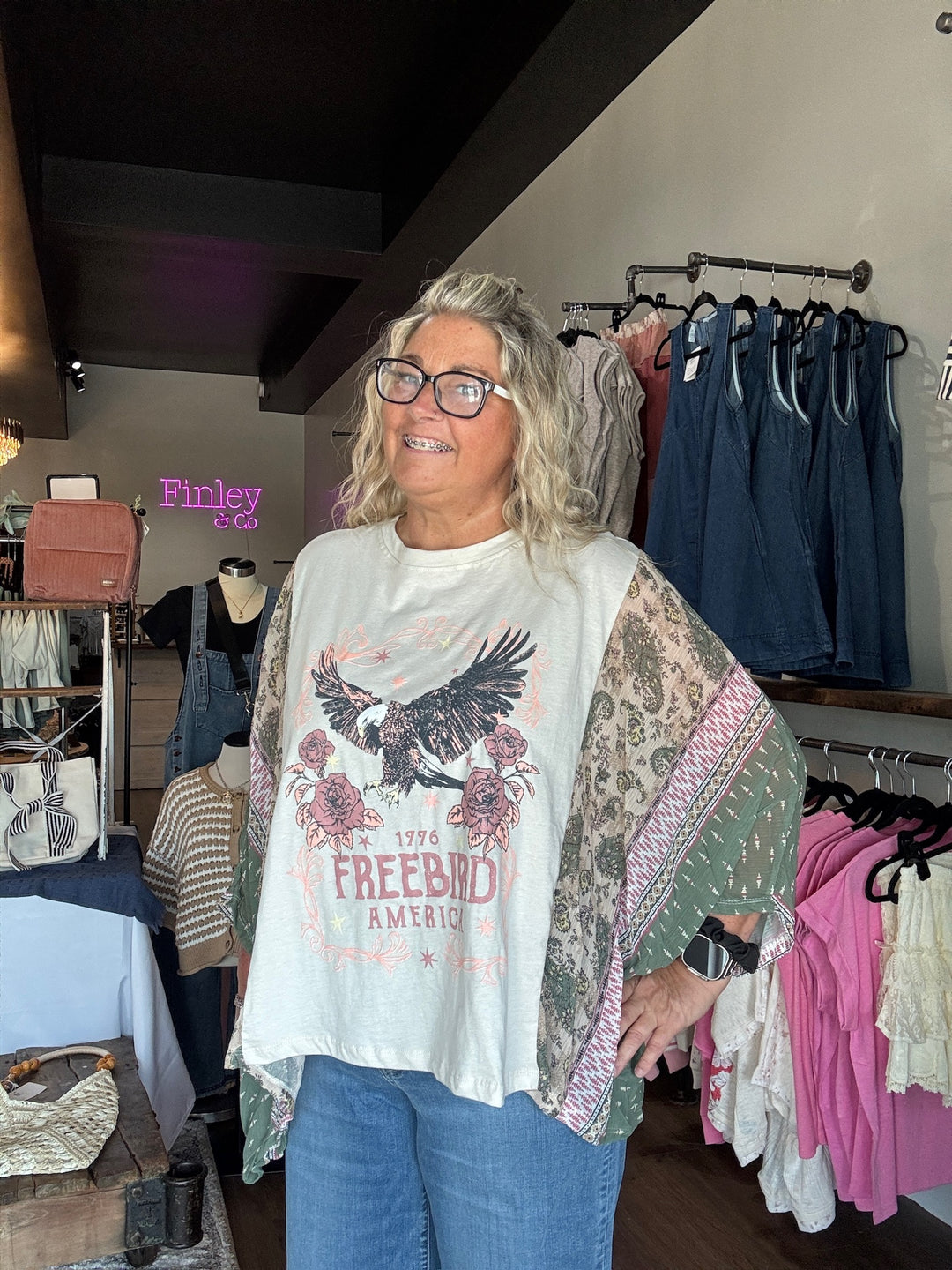 Free Bird America 1776 Boho Tee