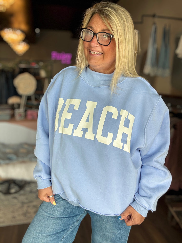 Beach Reversible Mockneck