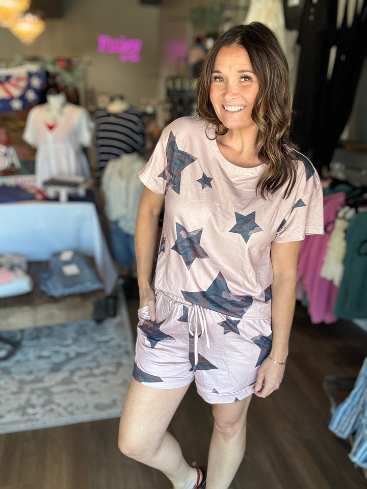 Chasing Stars Camo Lounge Set