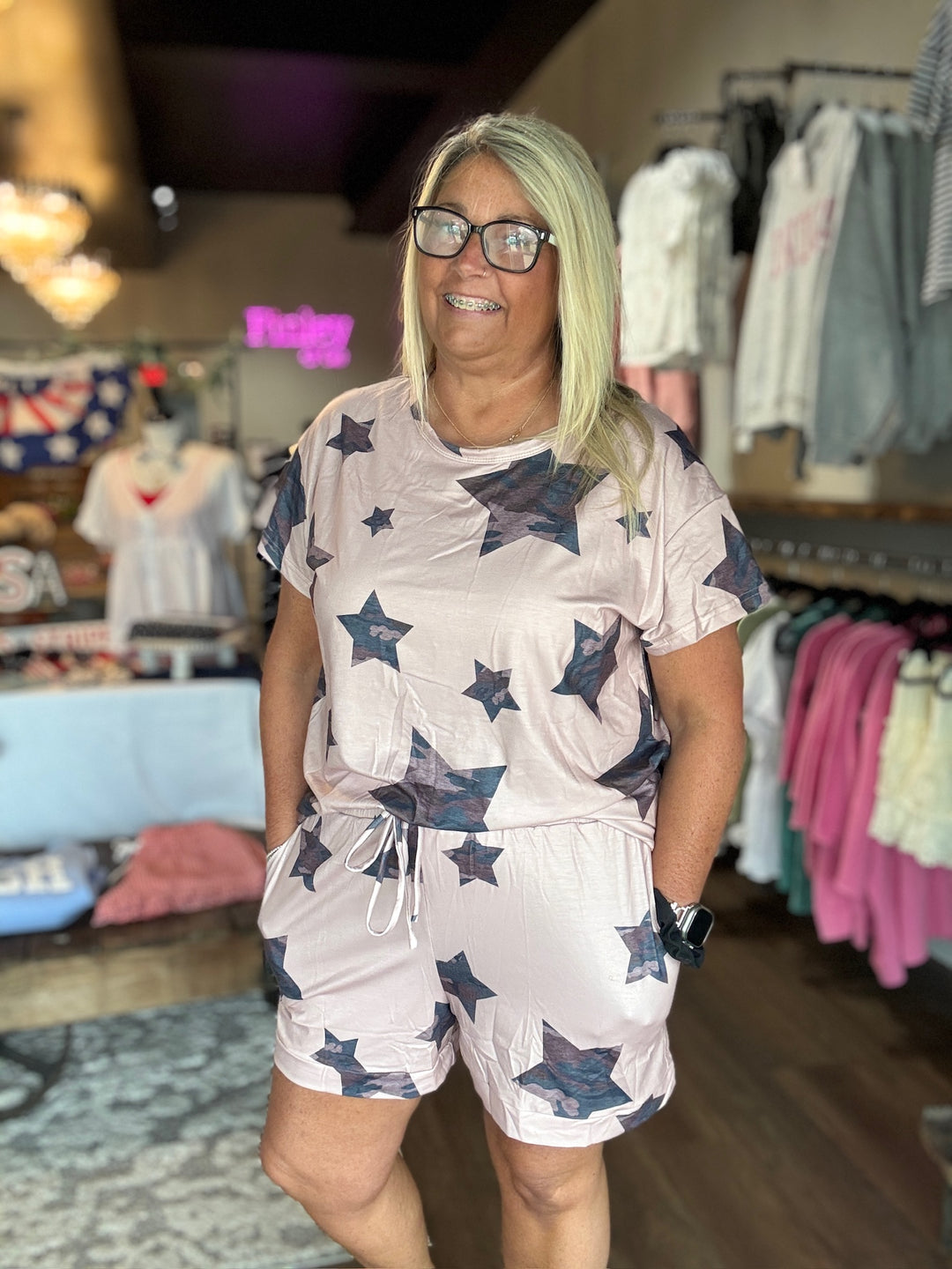 Chasing Stars Camo Lounge Set