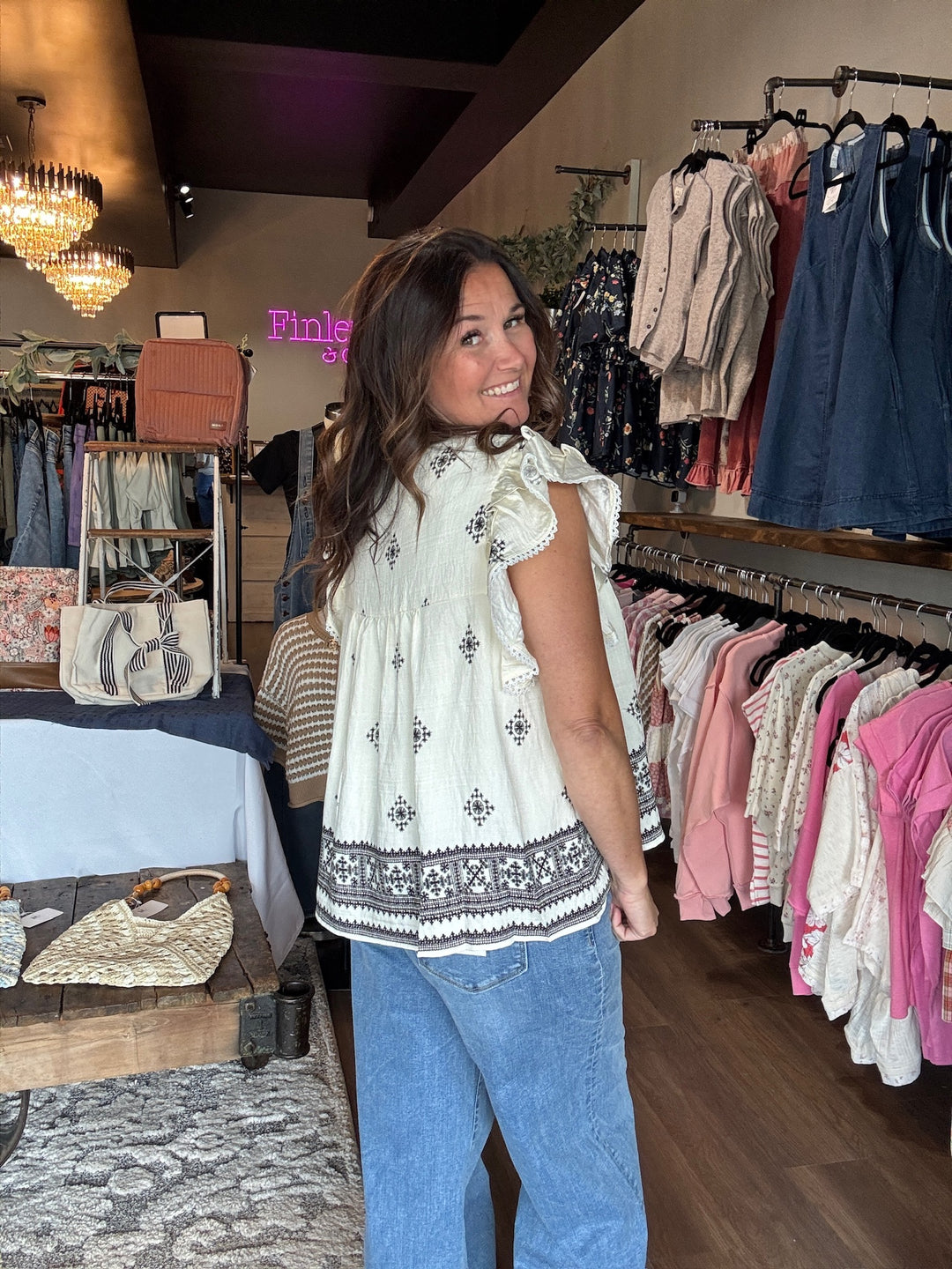 Boho Patterned Top