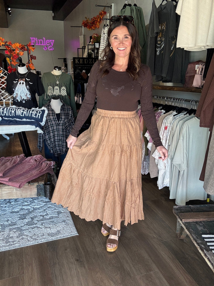 Golden Hour Midi Skirt