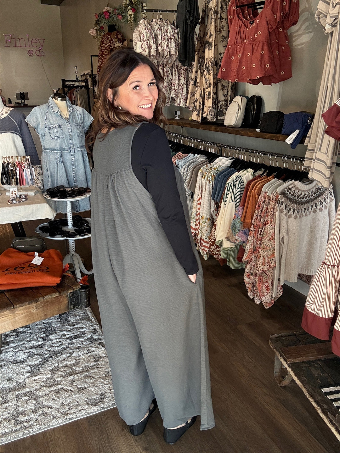 Grey Bow Sleeveless Jumpsuit