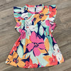 Floral Ruffle Sleeve Top