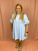 French Terry Pocket T Shirt Dress
