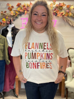 Flannel, Pumpkins & Bonfire