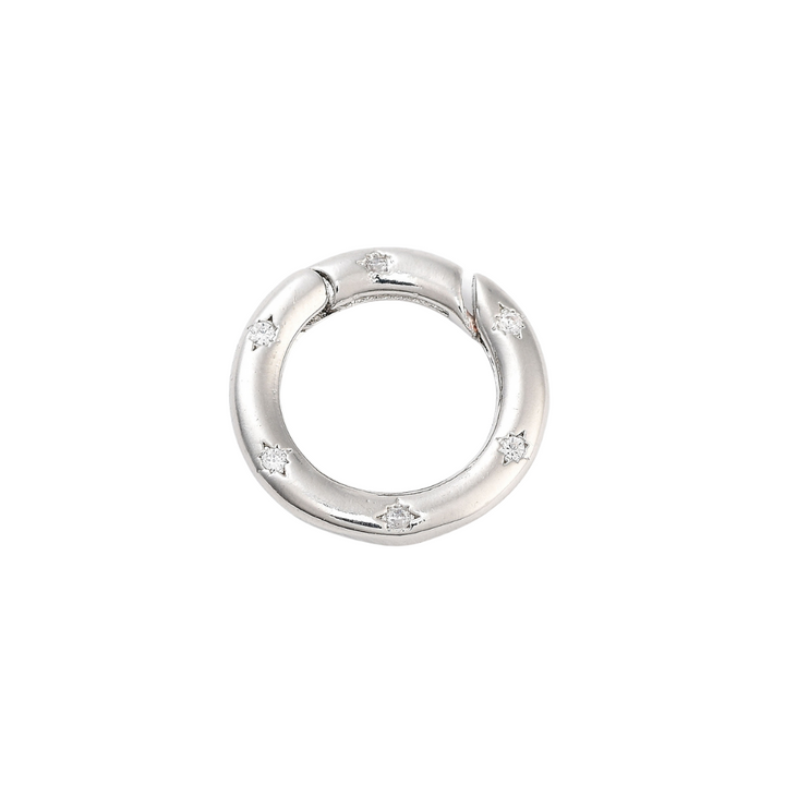 Lily Round Silver Carabiner