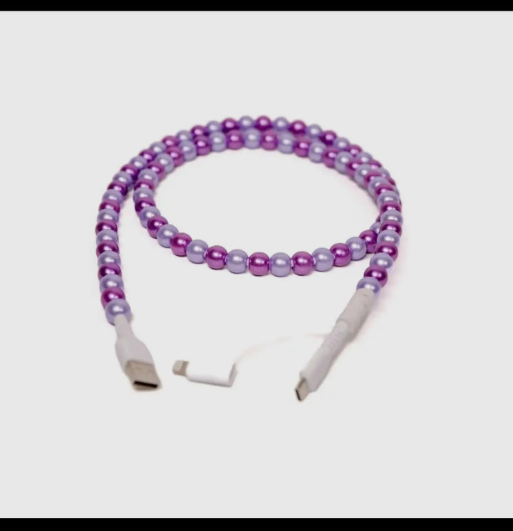 Beaded 4 in 1 USB Charger Cable
