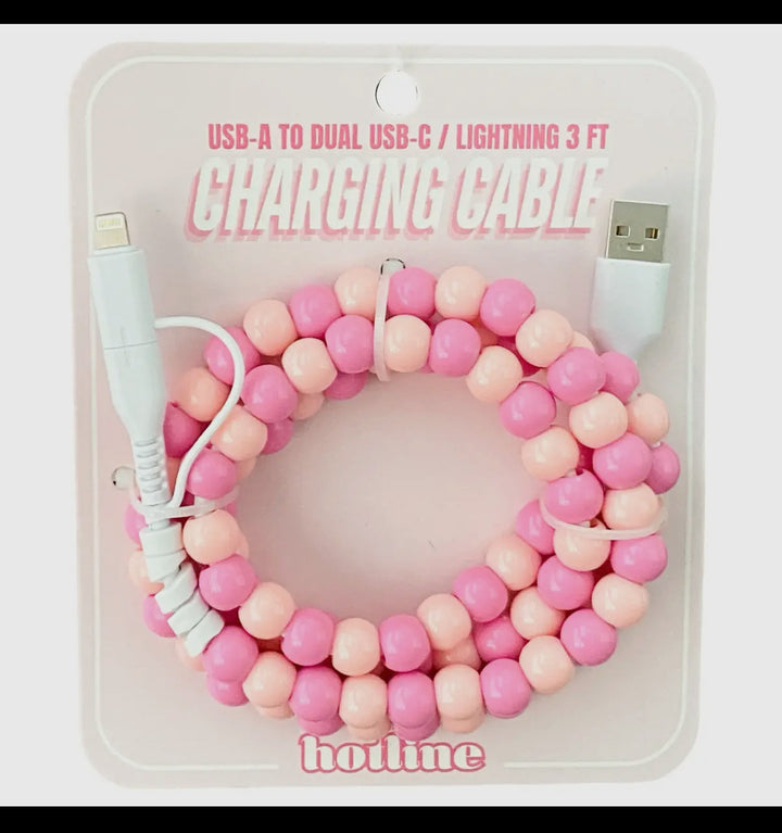 Beaded 4 in 1 USB Charger Cable