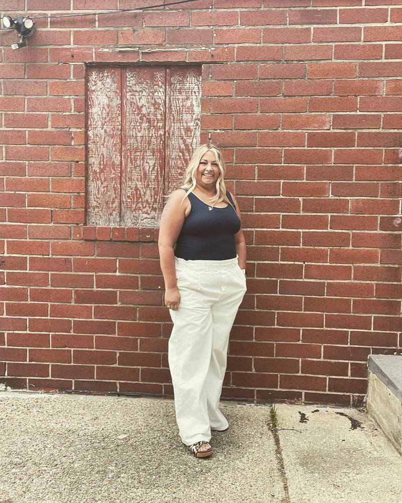 Ivory Wide Leg Pant