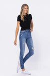 Judy Blue Pop of Color Mid Rise Skinny