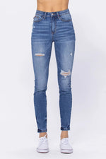 Judy Blue Pop of Color Mid Rise Skinny