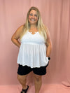 Washed Gauze Drawstring Shorts